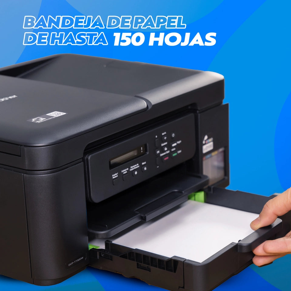 Impresora BROTHER DCP-T730DW / Multifuncional a Color con Wi-Fi, Escáner, ADF y Sistema de Tinta