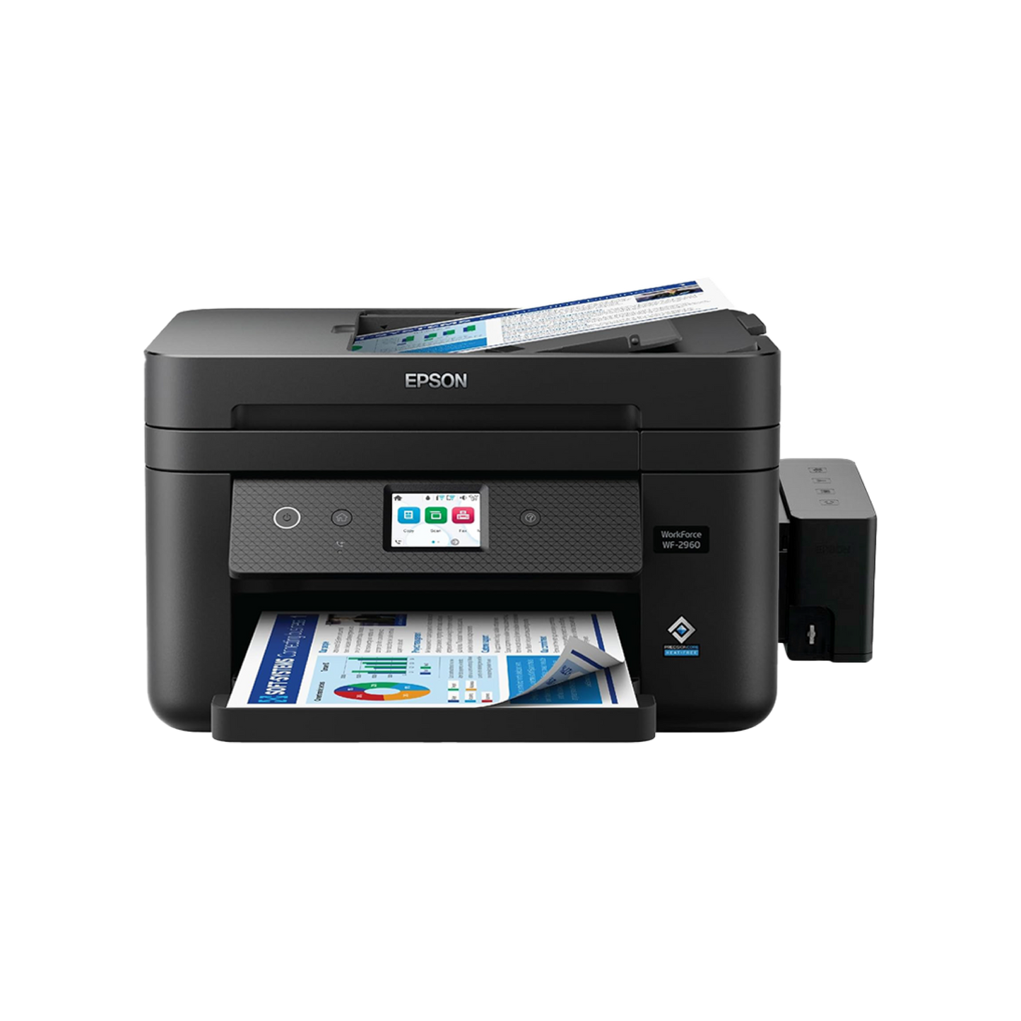 Impresora EPSON WorkForce 2960-DWF / Multifuncional a Color con Wi-Fi, Escáner, ADF y Sistema de Tinta