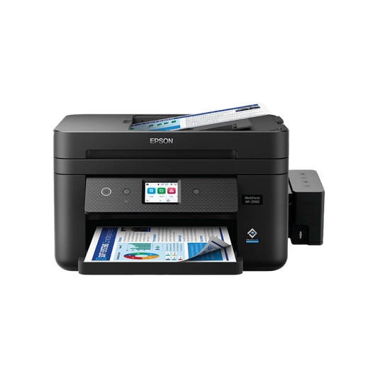 Impresora EPSON WorkForce 2960-DWF / Multifuncional a Color con Wi-Fi, Escáner, ADF y Sistema de Tinta