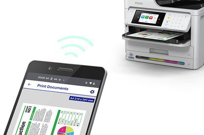 Impresora EPSON WorkForce Pro WF-C5890 / Multifuncional a Color con Wi-Fi, Escáner, ADF y Sistema de Tinta