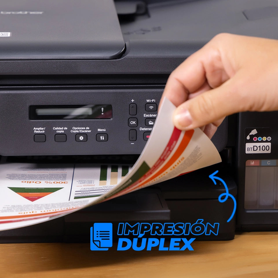 Impresora BROTHER DCP-T730DW / Multifuncional a Color con Wi-Fi, Escáner, ADF y Sistema de Tinta