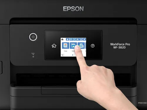 Impresora EPSON WorkForce 3820-DWF / Multifuncional a Color con Wi-Fi, Escáner, ADF y Sistema de Tinta