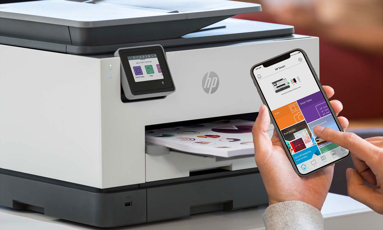 Impresora HP OfficeJet Pro 9020 / Multifuncional a Color con Wi-Fi, Escáner, ADF, Doble Bandeja y Sistema de Tinta