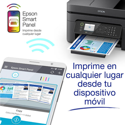 Impresora EPSON WorkForce 2950-DWF / Multifuncional a Color con Wi-Fi, Escáner, ADF y Sistema de Tinta