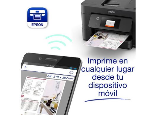 Impresora EPSON WorkForce 3820-DWF / Multifuncional a Color con Wi-Fi, Escáner, ADF y Sistema de Tinta