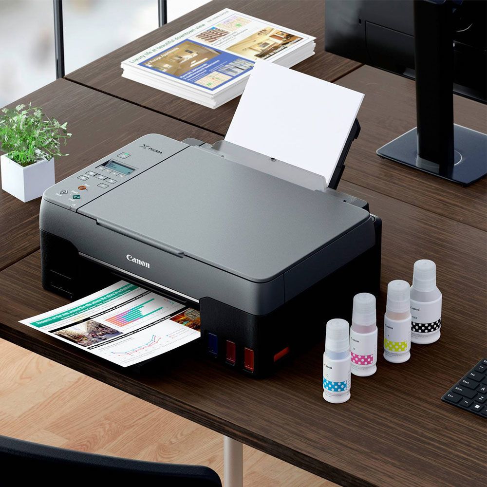 Impresora CANON PIXMA G3160 / Multifuncional a Color con Wi-Fi, Escáner y Sistema de Tinta