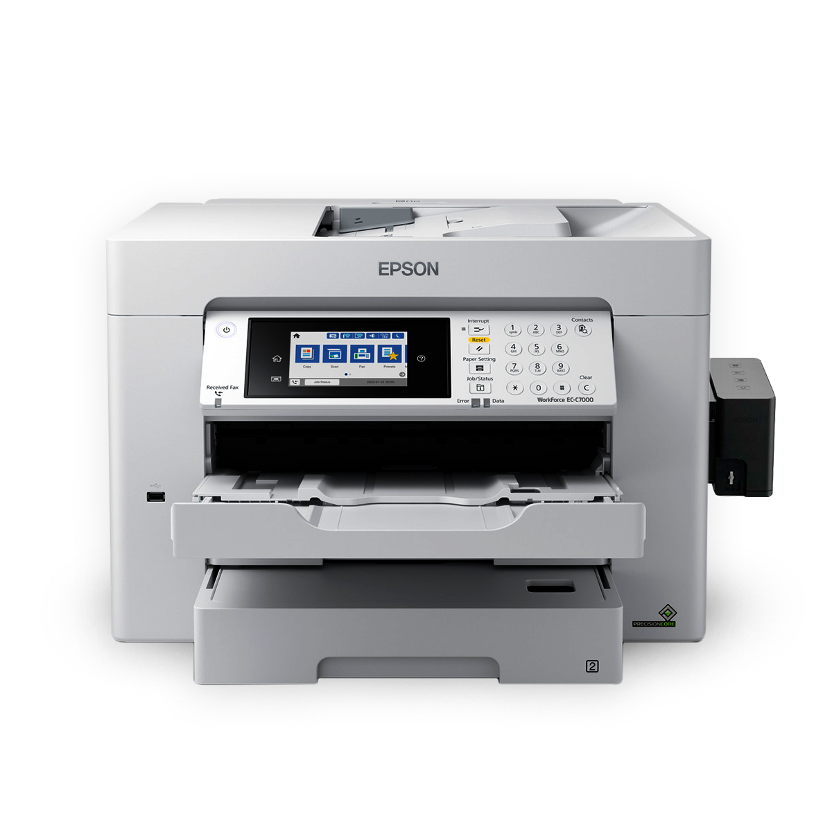 Impresora EPSON WorkForce Pro WF-C7000 / Multifuncional Tabloide a Color con Wi-Fi, Escáner, ADF, Doble Bandeja y Sistema de Tinta