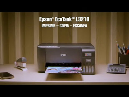 Impresora EPSON  EcoTank L3210 / Multifuncional a Color con Escáner y Sistema de Tinta