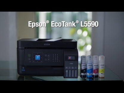 Impresora EPSON EcoTank L5590 / Multifuncional a Color con Wi-Fi, Escáner, ADF y Sistema de Tinta